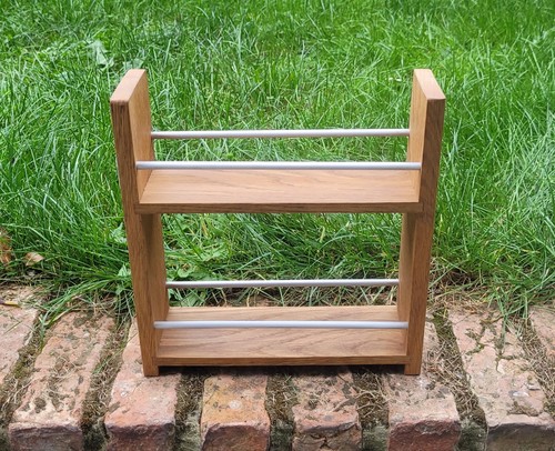 Solid oak spice rack - rack, shelves