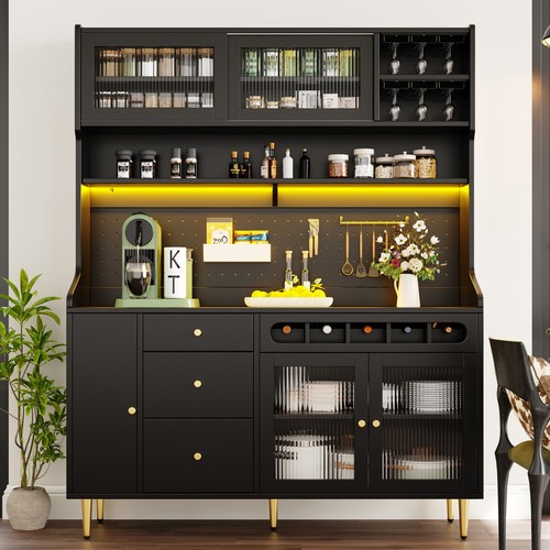 Kitchen cupboard with led - kitchen,