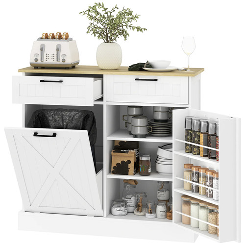 Homcom farmhouse sideboard - homcom,