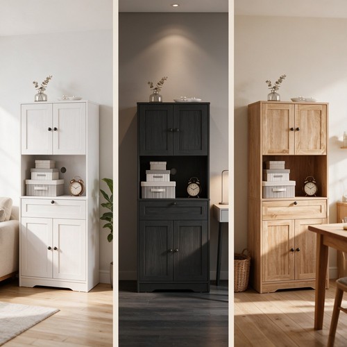 Kitchen cupboard wood tall - cupboard,