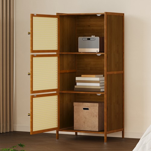 Wooden storage cabinet with - wooden,