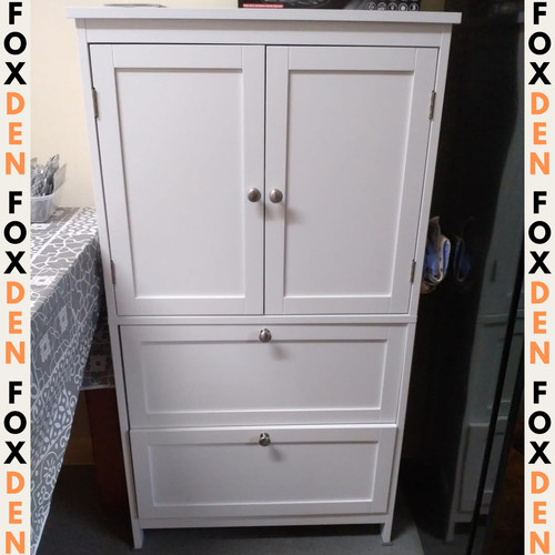 White bathroom floor cabinet - bathroom,