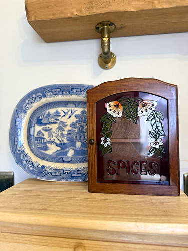 Wall mounted walnut wood - mounted,