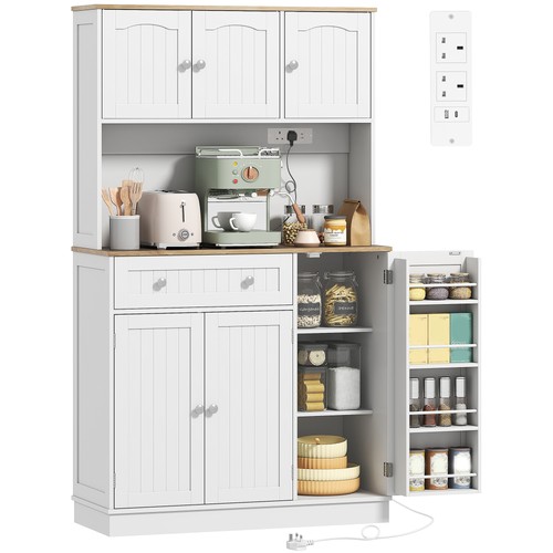 Homcom pantry storage cabinet - storage,