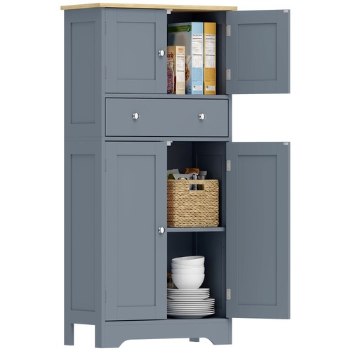 Homcom modern kitchen cupboard - modern,