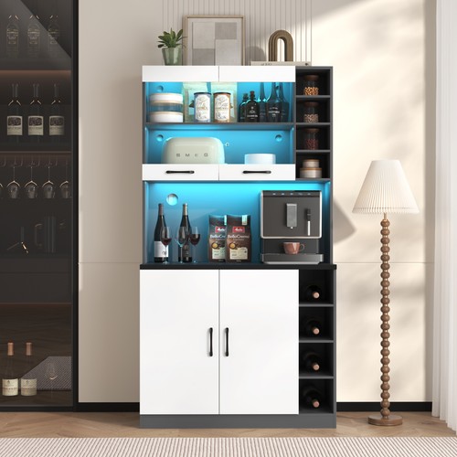 Kitchen cupboard with - kitchen, led