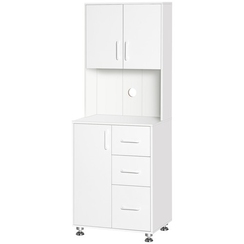 Homcom modern kitchen cupboard - modern,