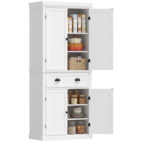 Homcom tall kitchen - tall, cupboard